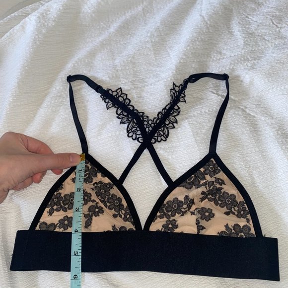 VS Victoria's Secret PINK Lace Triangle Bra Bralette - Picture 4 of 5